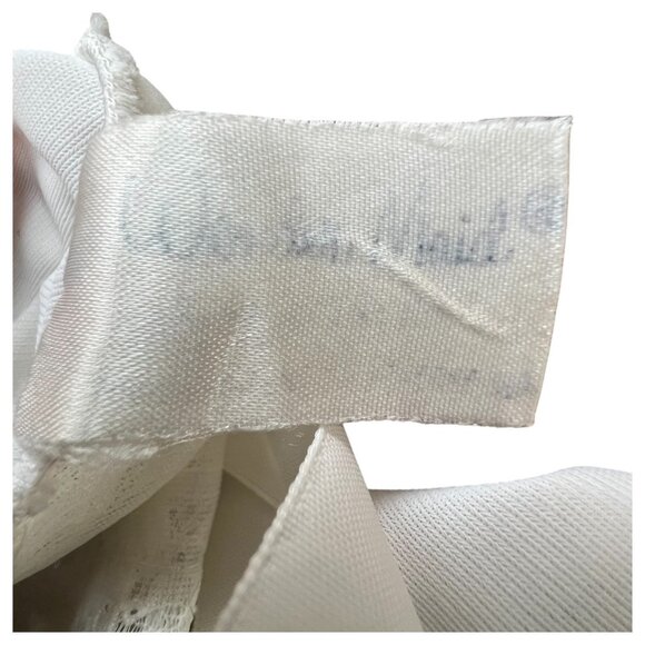 Vintage Wonder Maid White Full Slip Nylon Lace Bodice Size 38 Lingerie Adj Strap - Picture 5 of 8